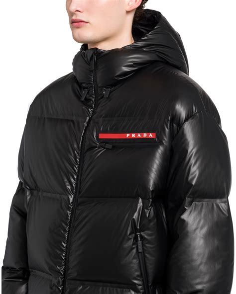 prada nylon jacket red men